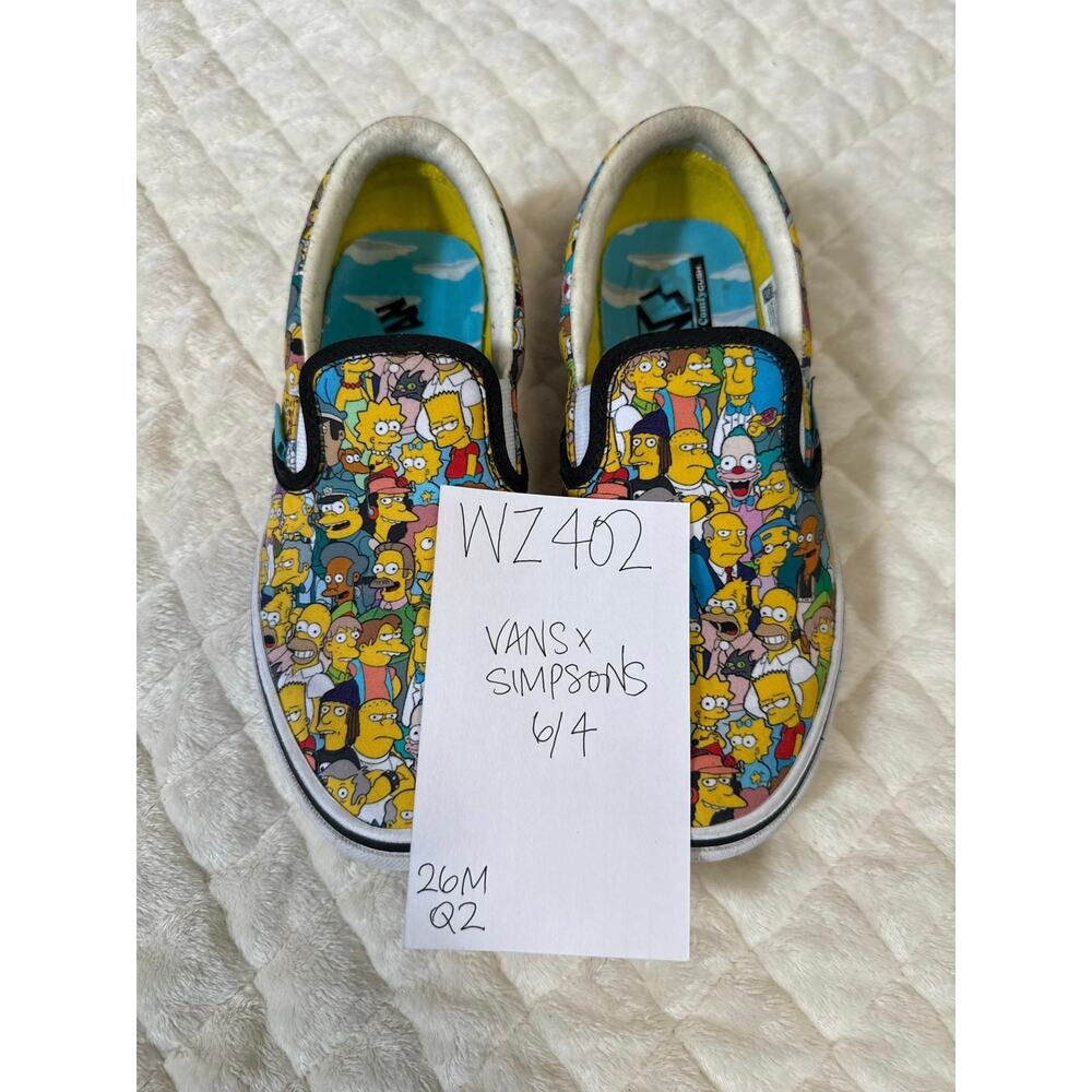 VANS/Simpson Collab Sneakers Women's 6 Men's 4 AOP Cast - Picture 3 of 8